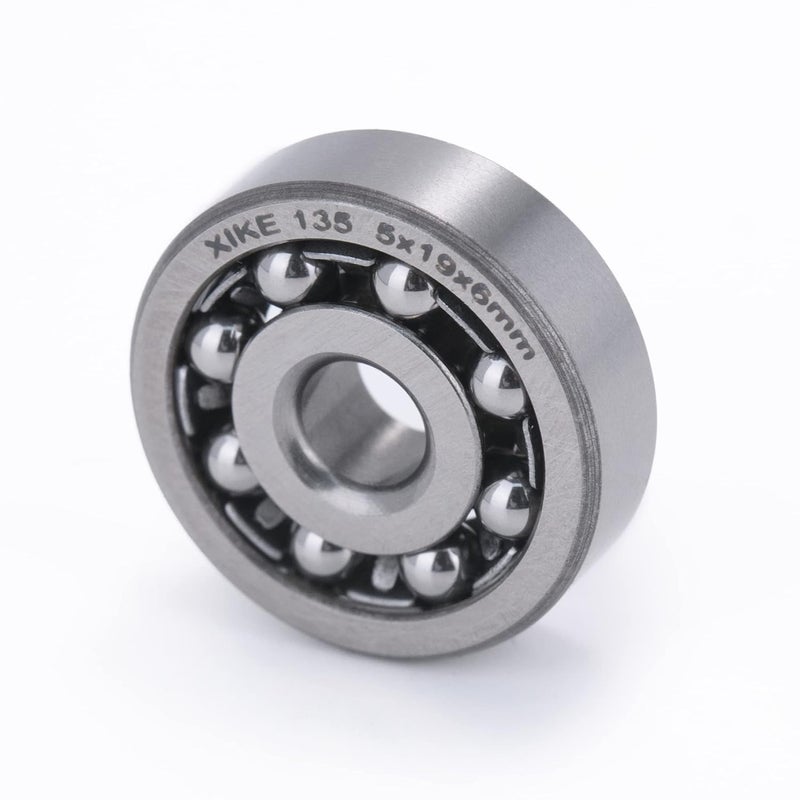 Xike 1 Pcs 135 Self-Aligning Ball Bearings 5x19x6mm, Open and Chrome Steel Fits DIY/Fans/Industrial/Agriculture/Pulp/Paper/Beverage/Textile/Material Handling Machinery. - Image 4